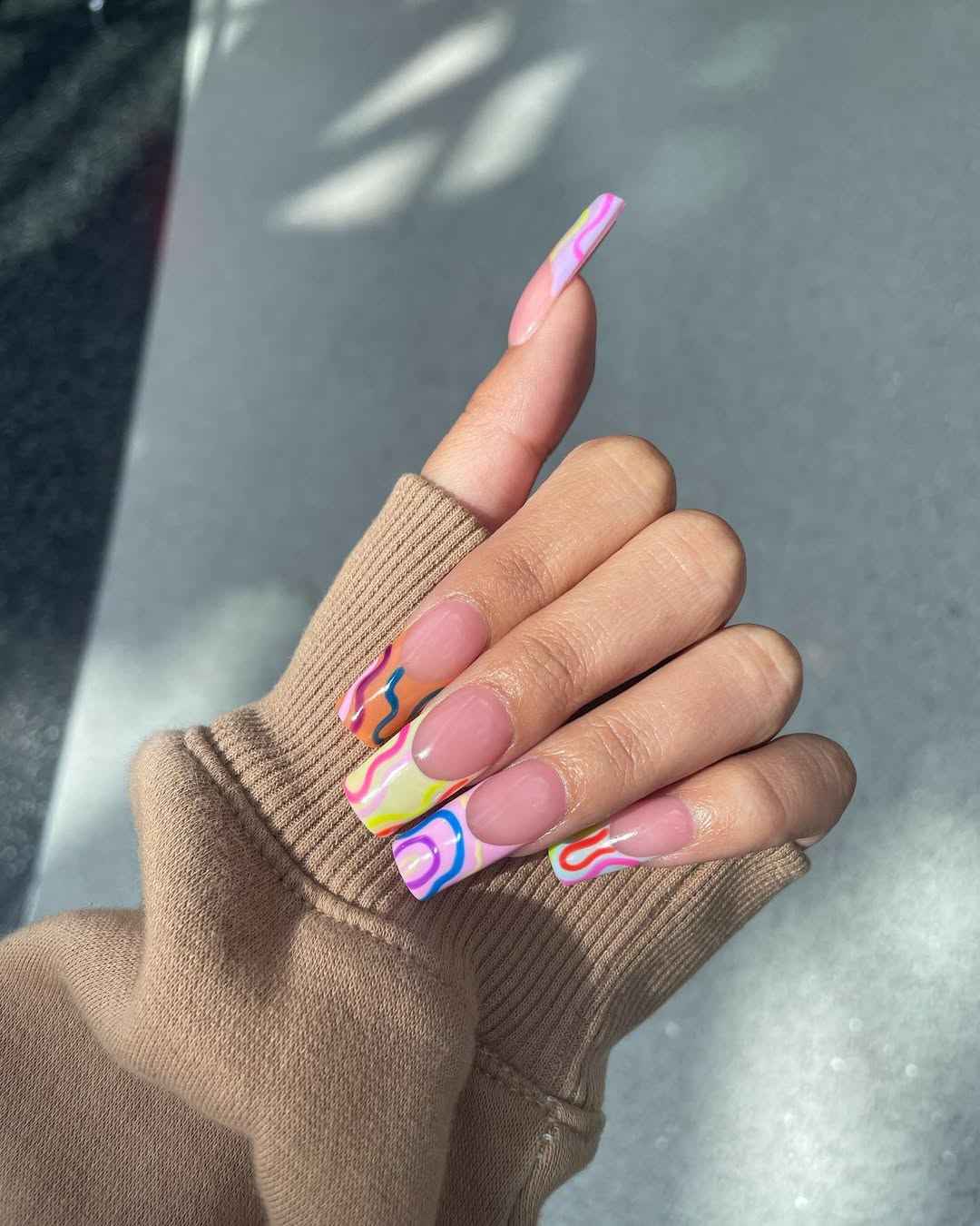 Mardi Gras Nail