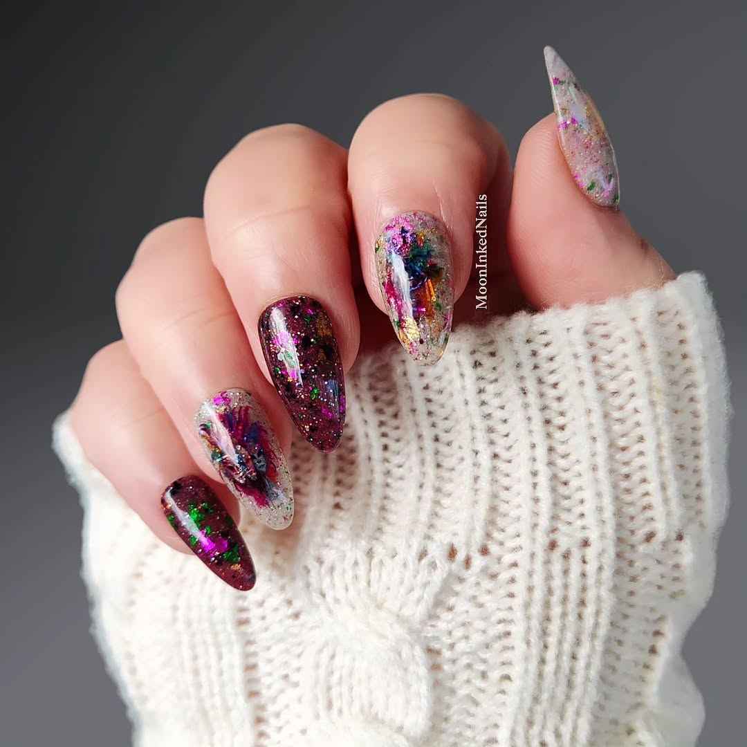 Mardi Gras Nail