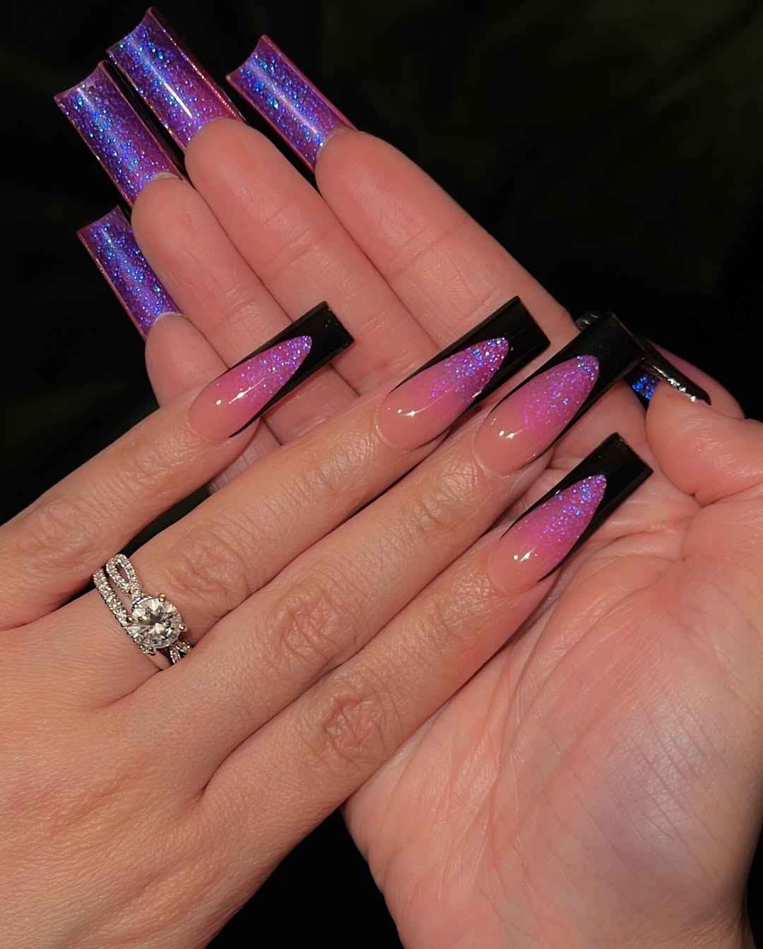 Mardi Gras Nail