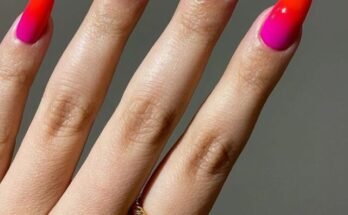 Pink and Red Nail designs