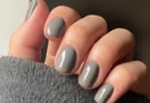 Gray Marble Nails