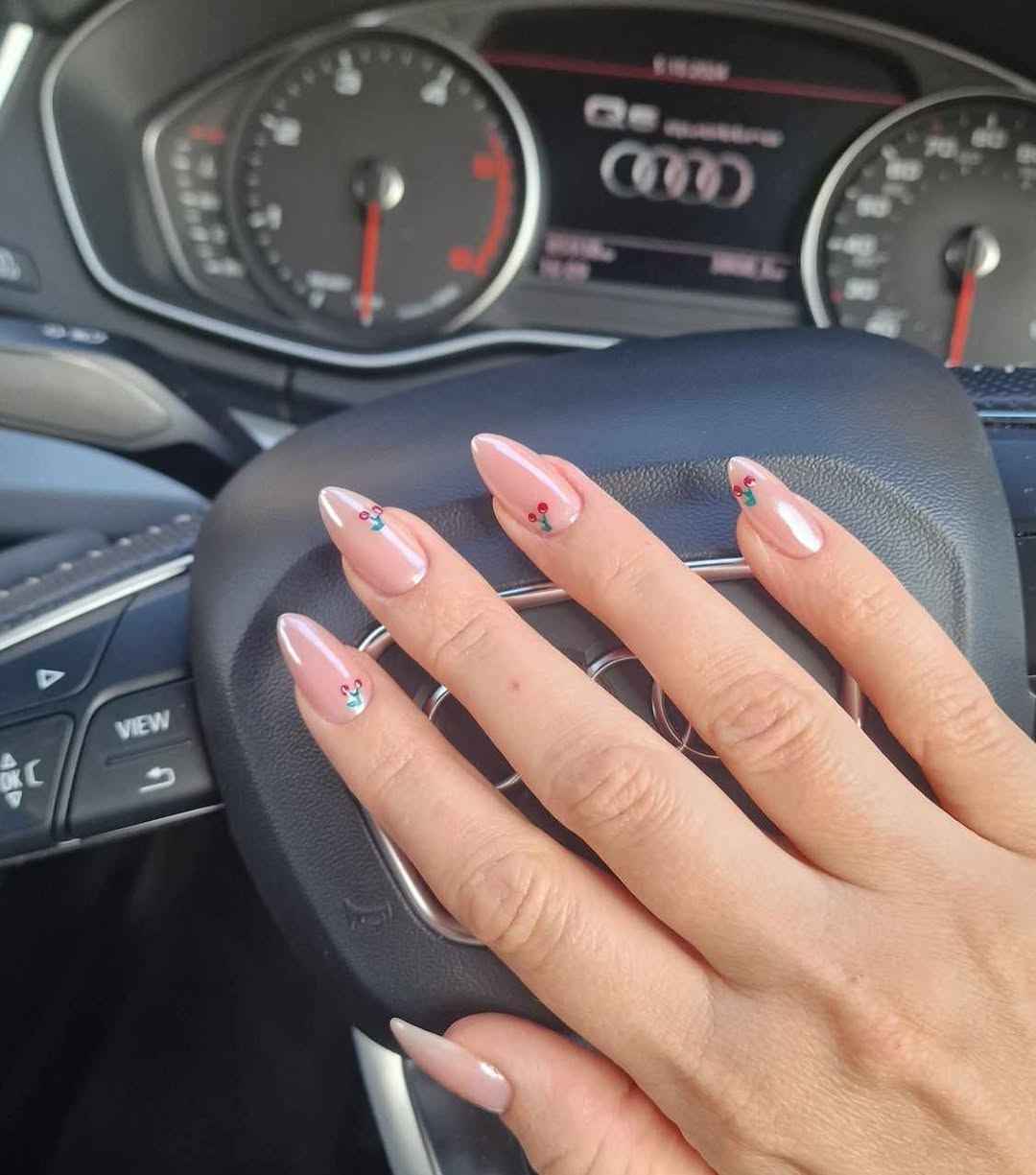 cherry nail inspo